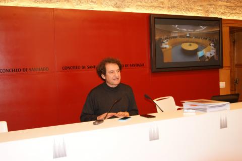 Jorge Duarte durante a rolda de prensa.